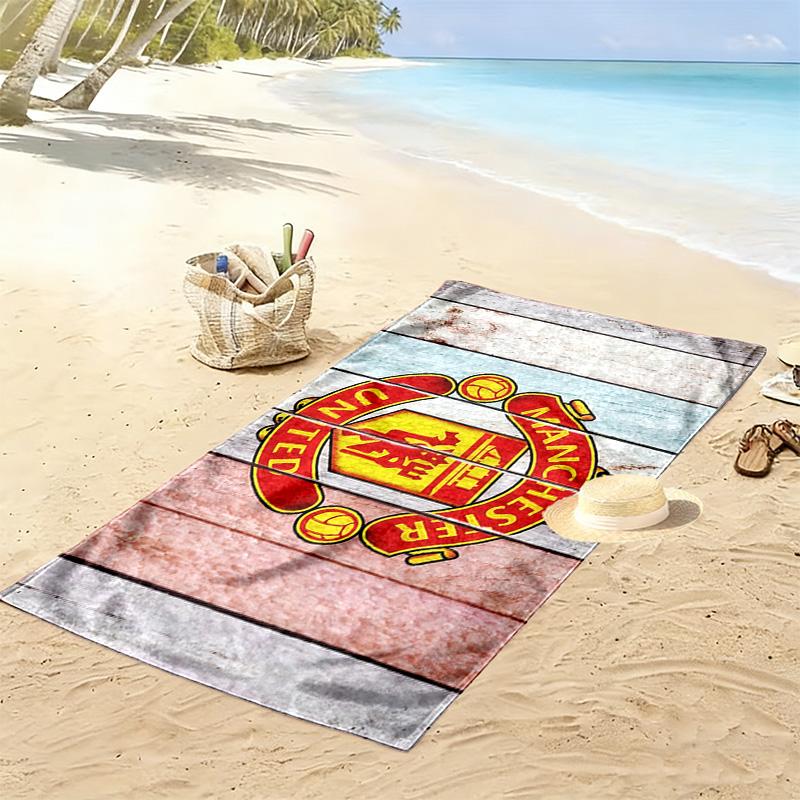 Man United2 Print Beach Towel, Large Soft Quick Dry Towel for Beach Camping Swimming