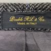 RRL 782945532001 Charcoal Gray Wool Notched Lapel Side Bentz 2B Herringbone Blazer Jacket Jacket 36S Charcoal grayUsed