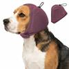 Noise Canceling Dog Calming Snood, Adjustable Anti-Anxiety Pet Ear Wrap for Thunderstorm Fireworks Stress Relief