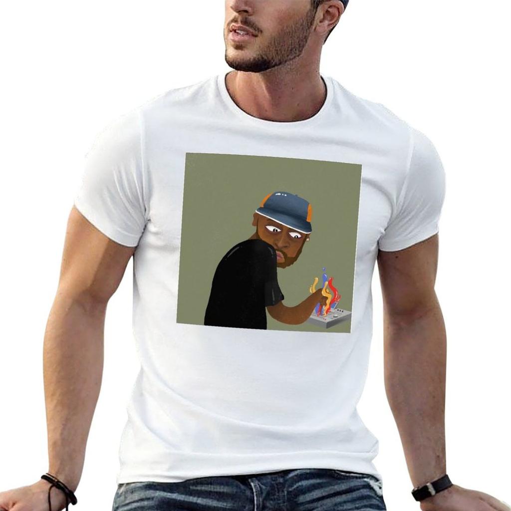 J dilla donuts cartoons TShirt cotton tshirt  t shirts for Unisex cotton funny Unisex tshirt Tshirt