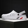 Plus Size Men's Beach Sandals: Casual Summer Slip-On Shoes with Large Ventilation Holes (Sizes 48-49).