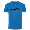 Funny Heartbeat English Bull Terrier Dog T Shirt Men Custom Pattern Cotton Short Sleeve Man Joke Present Tshirt Christmas