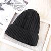 Twist wool hat women's autumn and winter thickened velvet warm ear protection cold hat hot-selling sleeve knitted hat