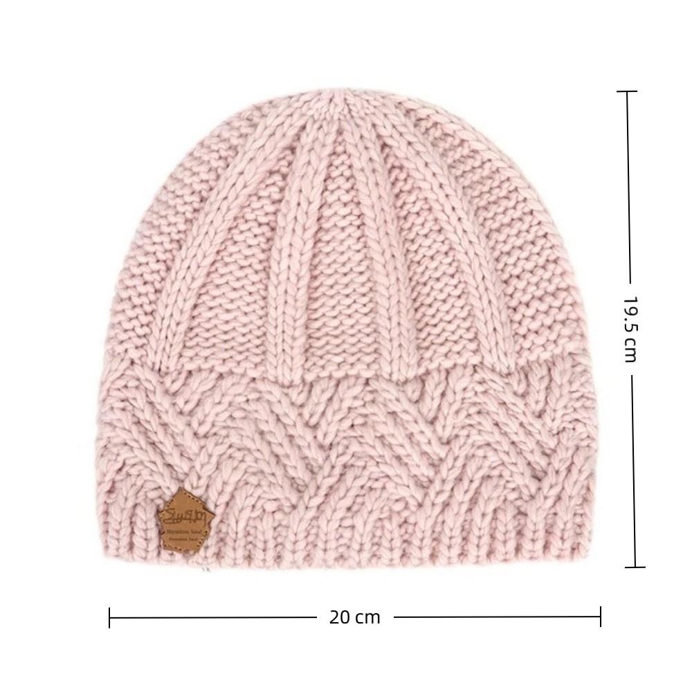 Thick Women Knitted Hat Coldproof Warm Streetwear Caps Fashion Winter Hat  Autumn