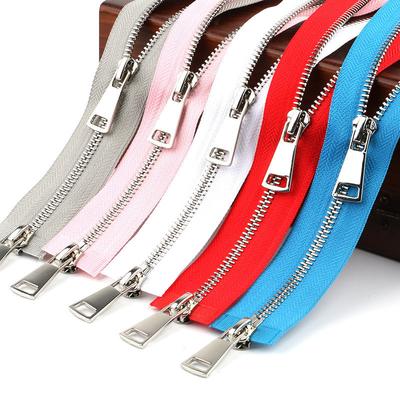 No. 5 Metallo Coda Chiusa Rame Cerniera Jeans Pantaloni Casual Patta Cerniera Vestiti Maniche Tasca Cerniera