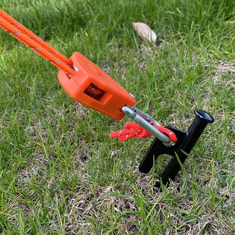 For 4Mm Rope Tie Down Pulley Ratchet Camping Wind Rope Tent Ratchet Outdoor Wind Rope Buckle Tightener