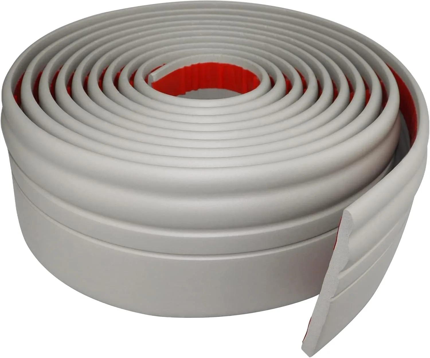 1 шт. 2 м / 78,74 дюйма Гибкий плинтус, Отделка плинтуса, Наклеиваемый настенный плинтус, Самоклеящийся виниловый плинтус