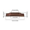 Acoustic Guitar Wood Rosewood Bridge Guitar Wood Bridge Guitar Saddles Nut Slotted with 6 Bridge Pins Easy To Install