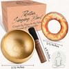 Tibetan Singing Bowl Set - 100% Hand-Hammered Nepalese Sound Bowls for Meditation, Yoga, Chakra Meditation Accessories, Unique Gift for Women and Men
