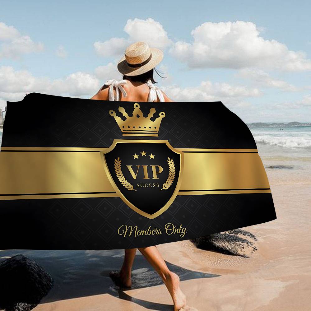 Laser VIP Beach Towel Colorful Bath Towels For Girl Microfiber Quick Dry Custom Sand Free Beach Yoga Spa Gym Pool