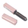 Mini Flat Iron USB Rechargeable 15S Heat Up Cordless Small Hair Straightener for Short Hair Bangs Pink Gold
