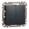 Double Button, Sedna Design & Elements, Black Anthracite