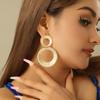 Retro Simple Temperament Large and Small Hoop Earrings Exaggerated Niche Design Earrings