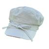 Stylish Beige Duckbill Cap With Unique Bowknot Design Perfect For Weather Warm
