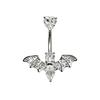 Zirconia Navel Piercing Clip - Hot Selling European and American Body Jewelry