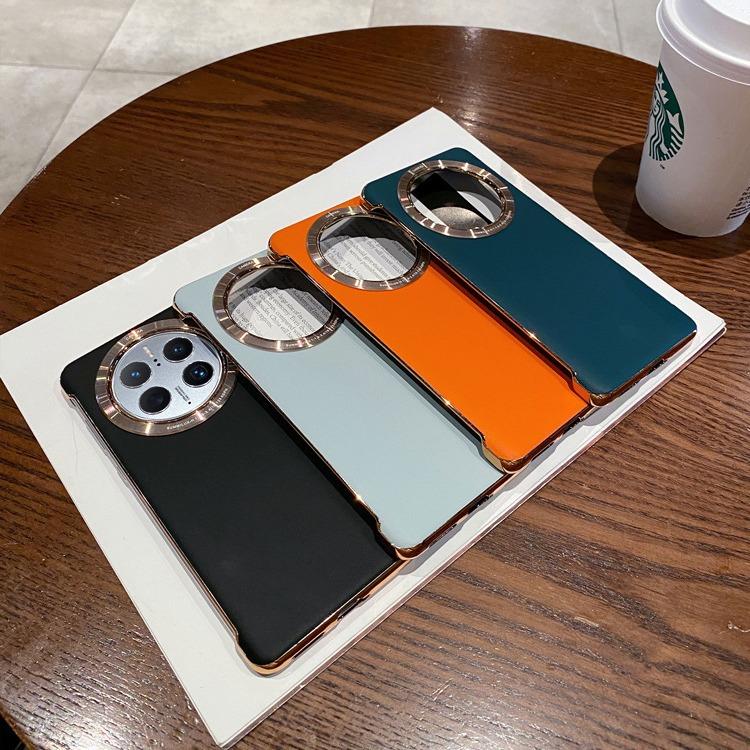 Leather-texted Borderless Phone Case for Huawei Mate50pro, Ultra-thin High-end Mt40 Anti-drop M30 Men's Protective Case