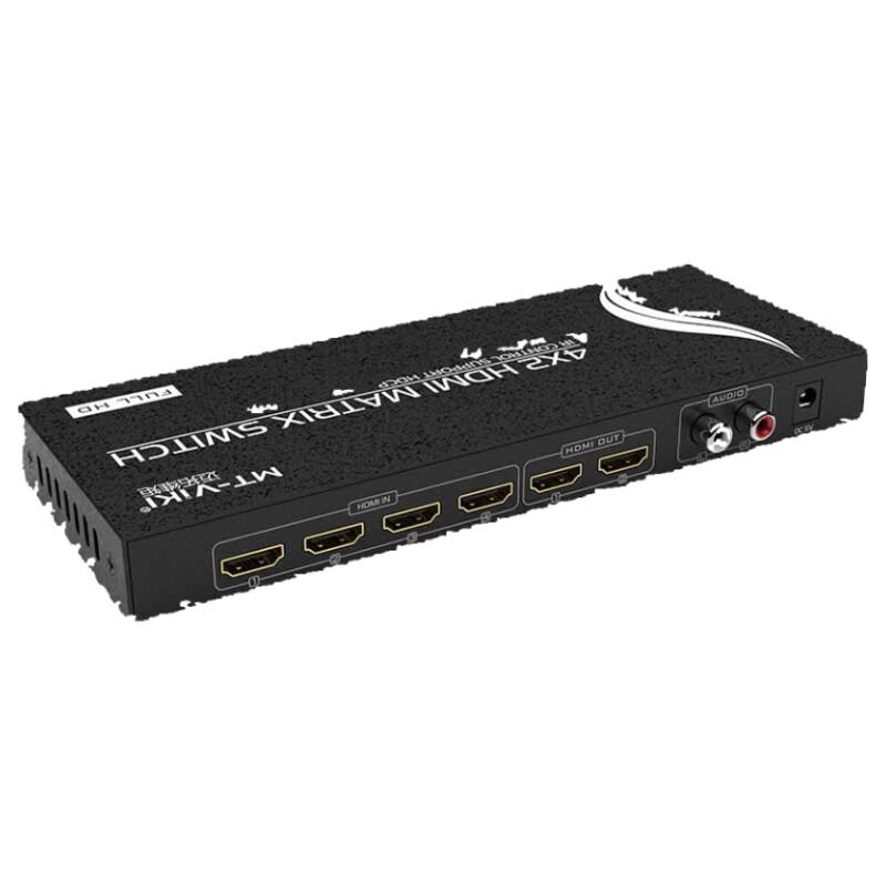 MT-viki 4x2 HDMI Matrix Switcher with Audio Extractor