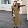 Design Temperament Fashion Sweater Wool Vest Skirt Two-piece Set Autumn New Suit Drape Dress