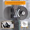 Jundingying 801 Black Titanium Glass Door Lock