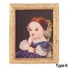 Toys Scene Model Retro Frame Miniature Pictures Wall Mural Dollhouse Oil Painting Dolls Accessories