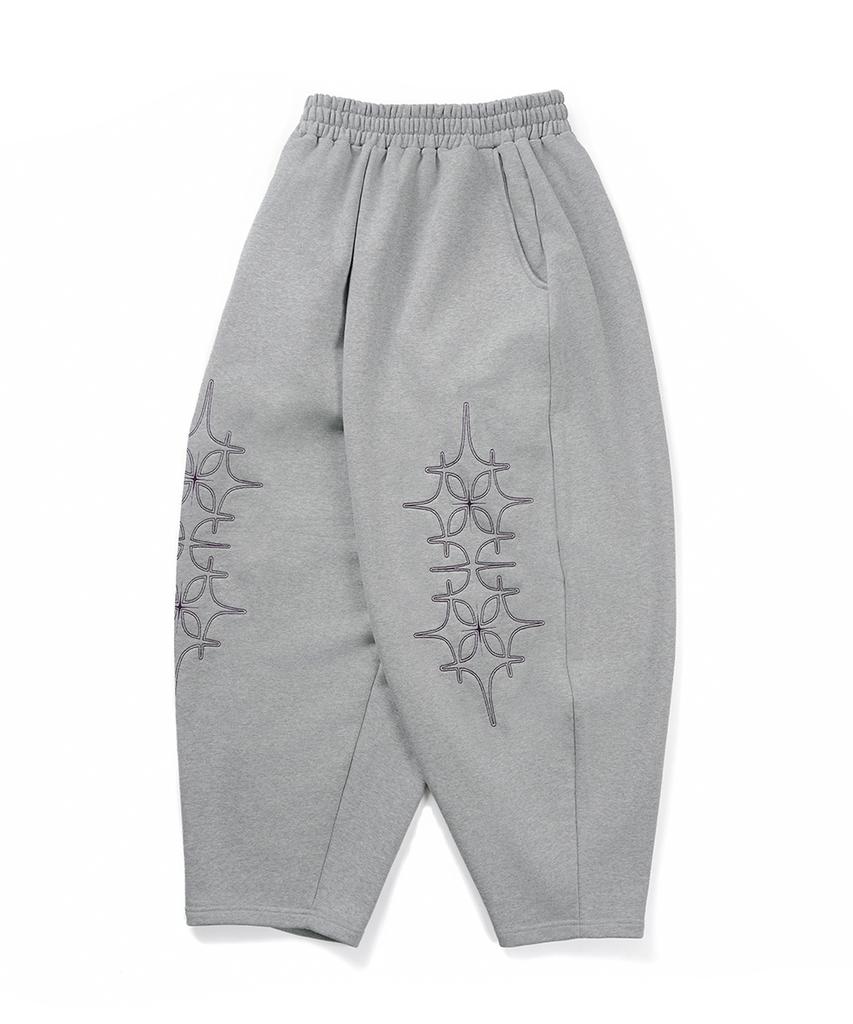 GAKKAI UNIONS Double Four-Star Balloon Pants Gray