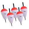 5 Brightly Colored Oval Shaped EVA Foam Fishing Buoys, High Buoyancy for Trout, Catfish, Bass And