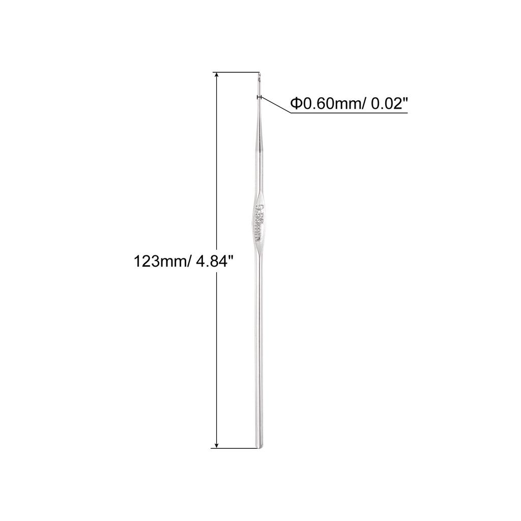 10 Stück Häkelnadeln aus Edelstahl 0,5 mm-3 mm Stricknadeln Gerade Häkelnadel für DIY Weben Nähwerkzeuge Handwerk Garn