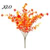 Realistic Faux Plants Fall Artificial Flower with Eucalyptus Leaf, Lifelike Plants, Long Lasting Fake UV Resistant for Autumn Thanksgiving Harvest