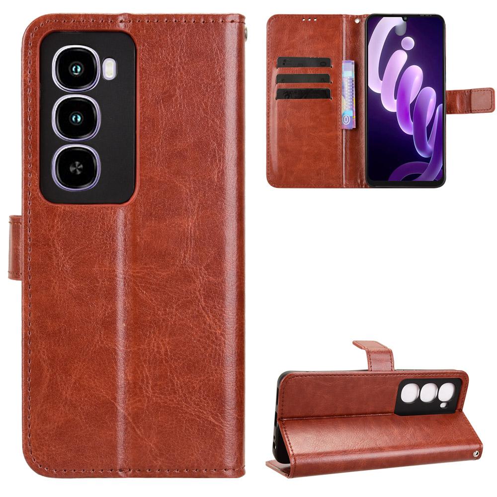 Flip Cover for Itel City 100 Leather Case [Flip Vintage Leather] Wallet Shockproof Durable Retro Phone Case
