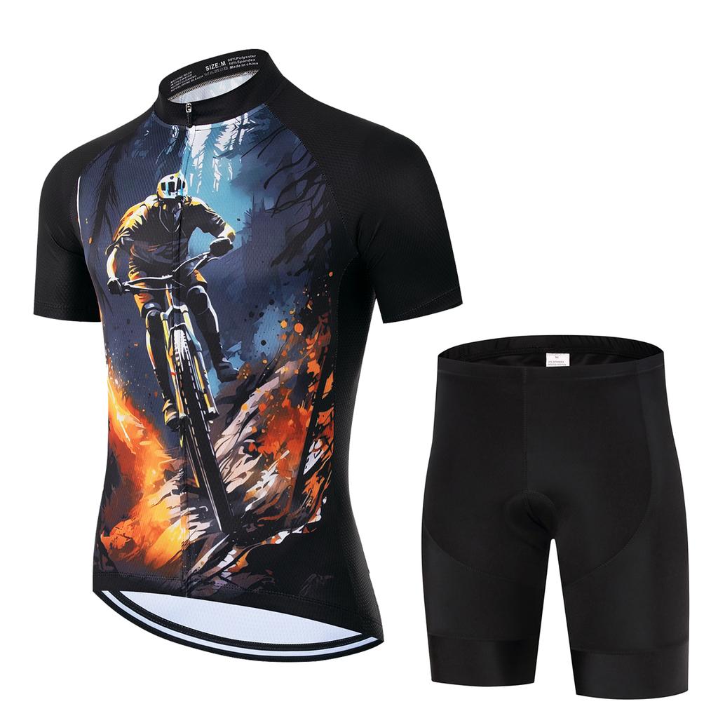 2026 NEW Pro Bicycle Team Short Sleeve Maillot Ciclismo Men's Cycling Jersey Sets Summer Breathable Cycling Clothing Suit