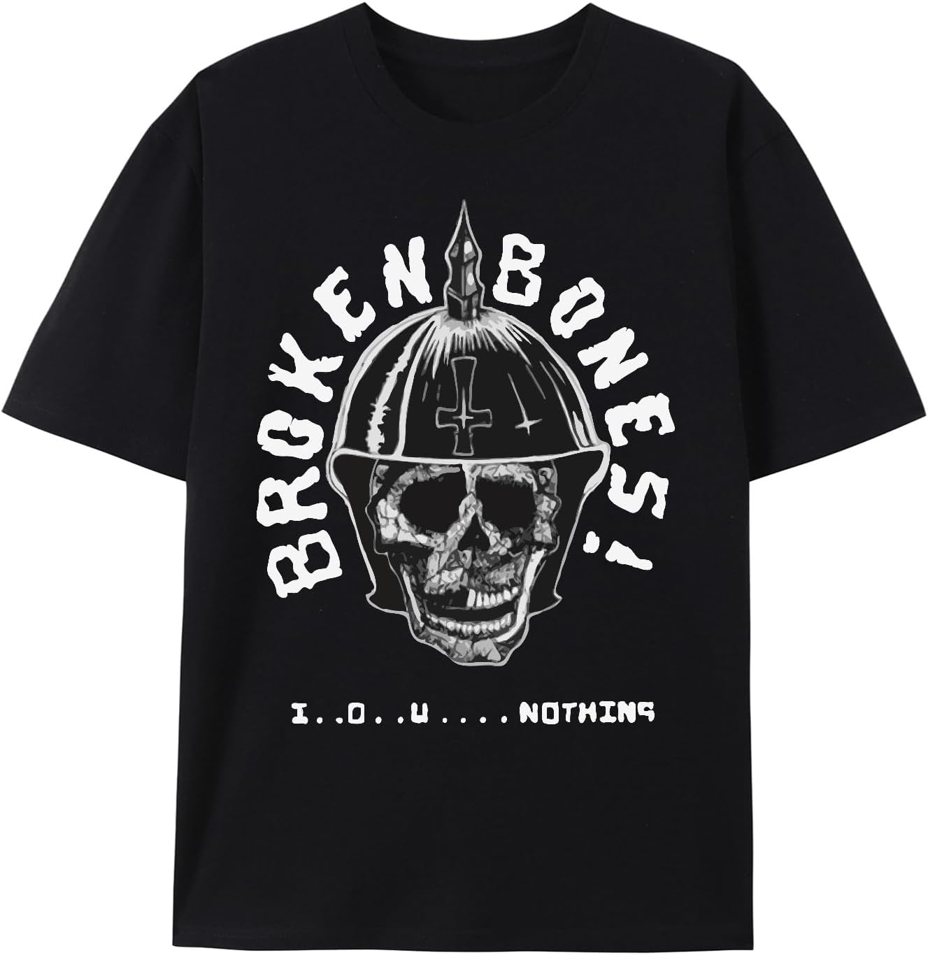 

T-Shirt Discharge Disclose Exploited gbh Street Punk Skate Skull-Casual Style, All-Season Wear, Knit Fabric 5XL різнокольоровий