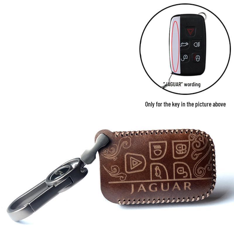 

Jaguar XEL/XFL XJ/F-PACE E-PACE Vintage Cowhide Car Key Case