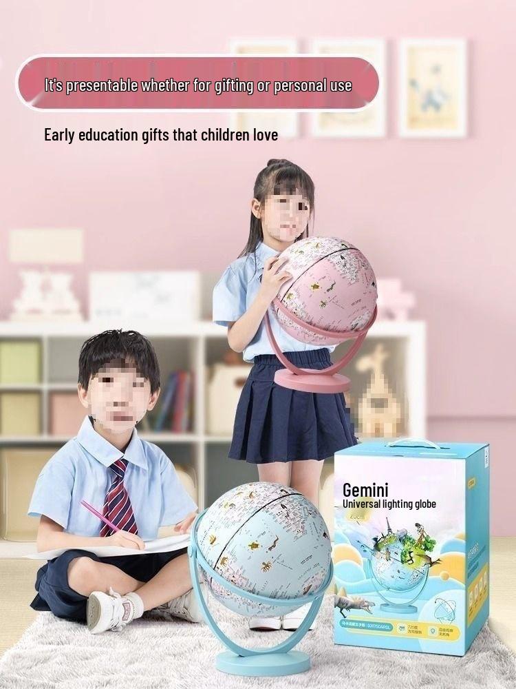 3D Gemini Luminous Night Light Globe for Children's Day or June 1st Birthday Gift - Free Shipping