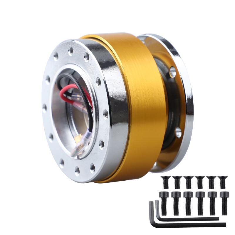 Car Modification Quick Release Steering Wheel Hub Adapter 6 Hole Snap Off Boss Kit Aluminium 1pcs