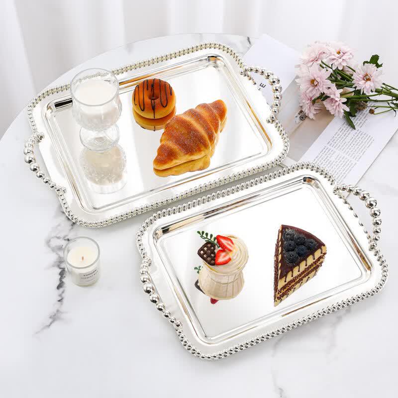 ZISIZ European Style Metal Serving Tray