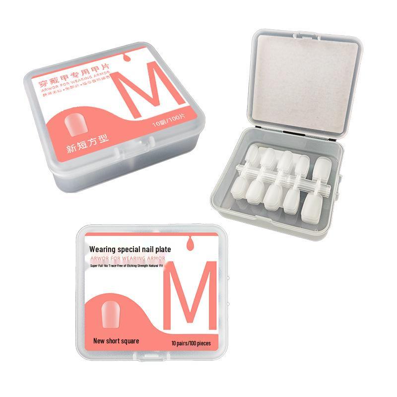 Ultra-Thin Seamless Full Cover Nail Tips - Salon Quality False Nail Patches