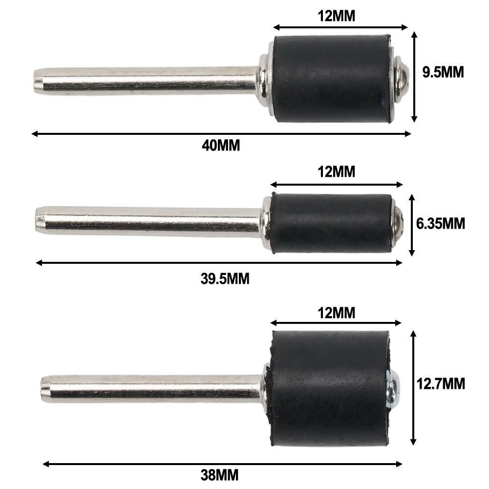 Sandpaper Sanding Mandrels 1/8 Inch Shank 6.35/9.5/12.7mm 6pcs Drill