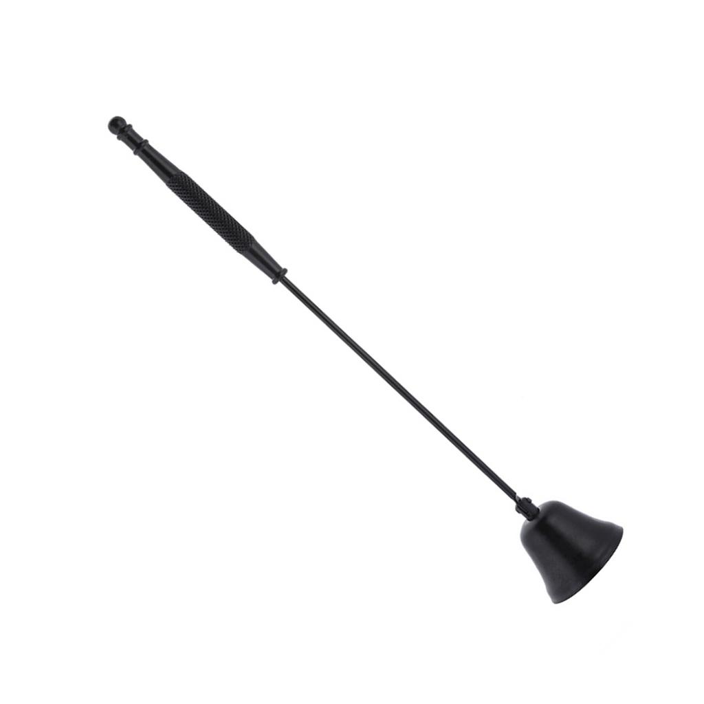 1Pcs Fashion Stainless Steel Shaped Candle Snuffer Wick Trimmer Cover Hand Tool(black)