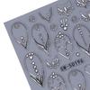 Rhinestone Nail Art Stickers Self-adhesive 5D Embossed Women Manicure Decoration Decals DIY Home Nail Salon Accessories