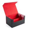 PSA BGS Graded Card Storage Case, Holds Up To 80 Cards, Screw-Down, 2-Row Storage Box, Loader, Deck Case, Large Capacity (Black with Red Interior)