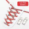 Lock Shoe Laces Without Ties Elastic Laces Sneakers Kids Adult Flat No Tie Shoelaces Rainbow Glitter Shoelace Shoes Accessories