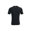 Under Armour Solid Color Logo Print Crew Neck Comfortable Sports T-Shirt Men Tops Black 1329581-003