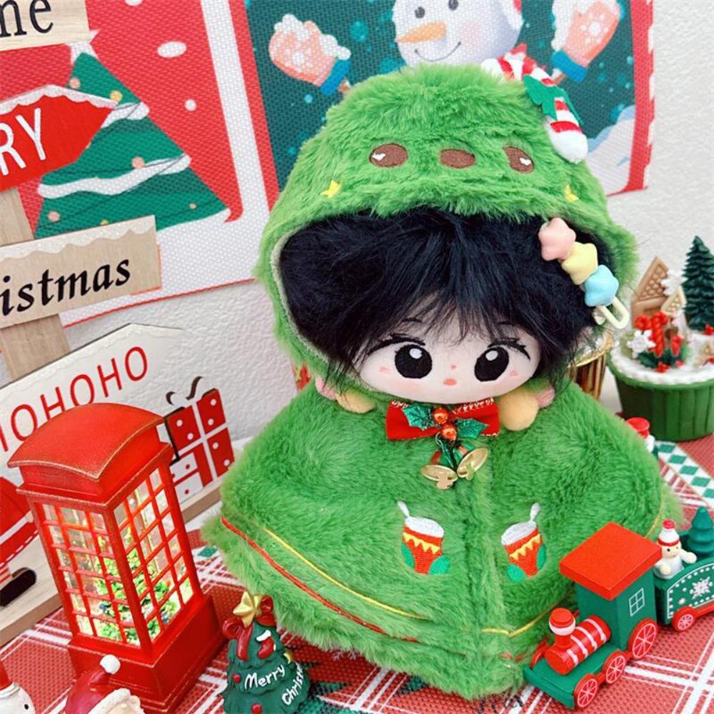 Christmas Shawl 20CM Cotton Doll Clothes Plush Cloak Plush Toys Clothes 20cm Cotton Doll