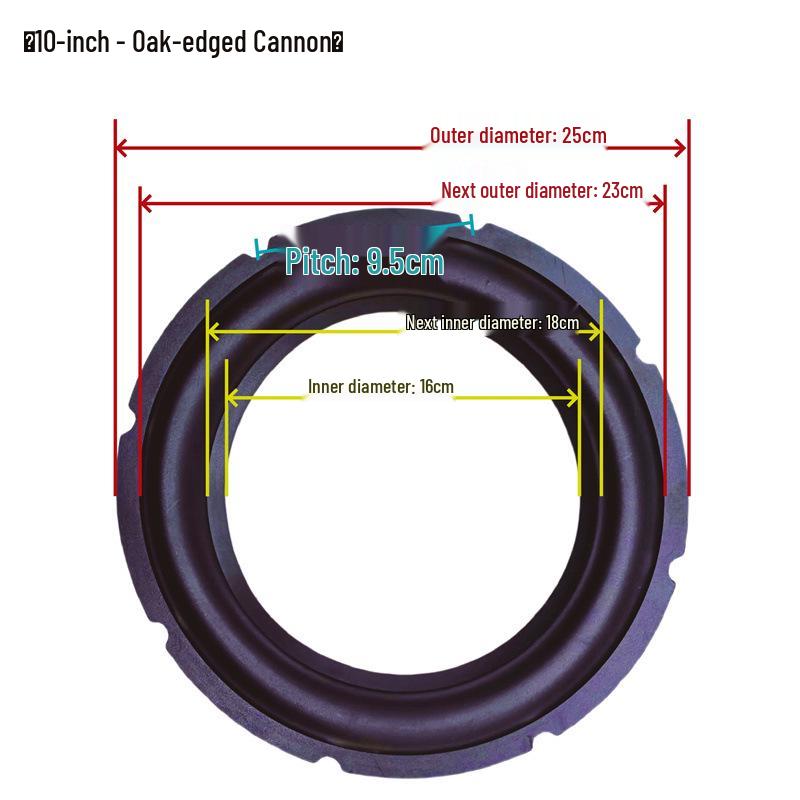 Speaker Surround Repair Rubber Edges for 3-15 Inch Models