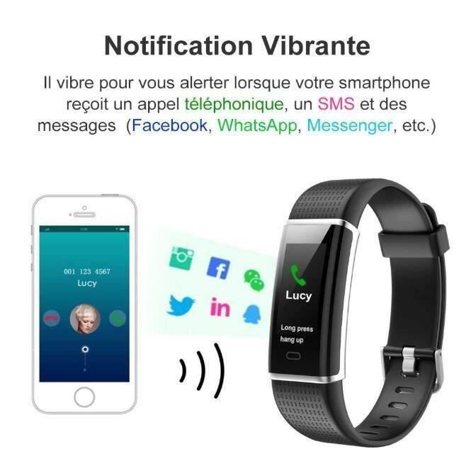 Chytré hodinky Krokoměr Smartwatch Chytrý náramek Barevný displej Vodotěsné IP68 Ženy Muži Děti Sportovní Sledování srdečního tepu Fitness