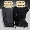 Men's Winter Fleece-Lined Sweatpants - Thick, Warm, Casual Cotton Sports Pants for Middle-Aged and Elderly