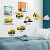 Engineering Car Wall Sticker Home PVC Kid's Room Self-adhesive Vehicle Stickers Interesting DIY Decal Backdrop Ornament