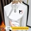 Autumn/Winter Chinese Style Warm Print Frog Button Stand Collar Long Sleeve Women's T-Shirt