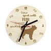 Pumi, Hungarian Pumi, Hungarian Herding Terrier - Clock with Dog, Wooden Clock with Engraving, Personalised Clock by