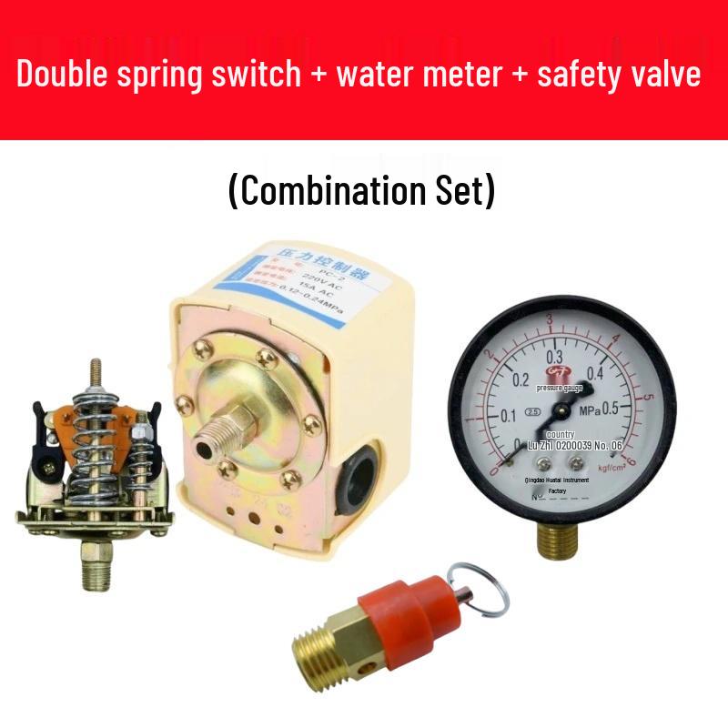Adjustable Pressure Switch for Single-Phase 220V Water Pumps - Automatic Towerless Water Supply Controller